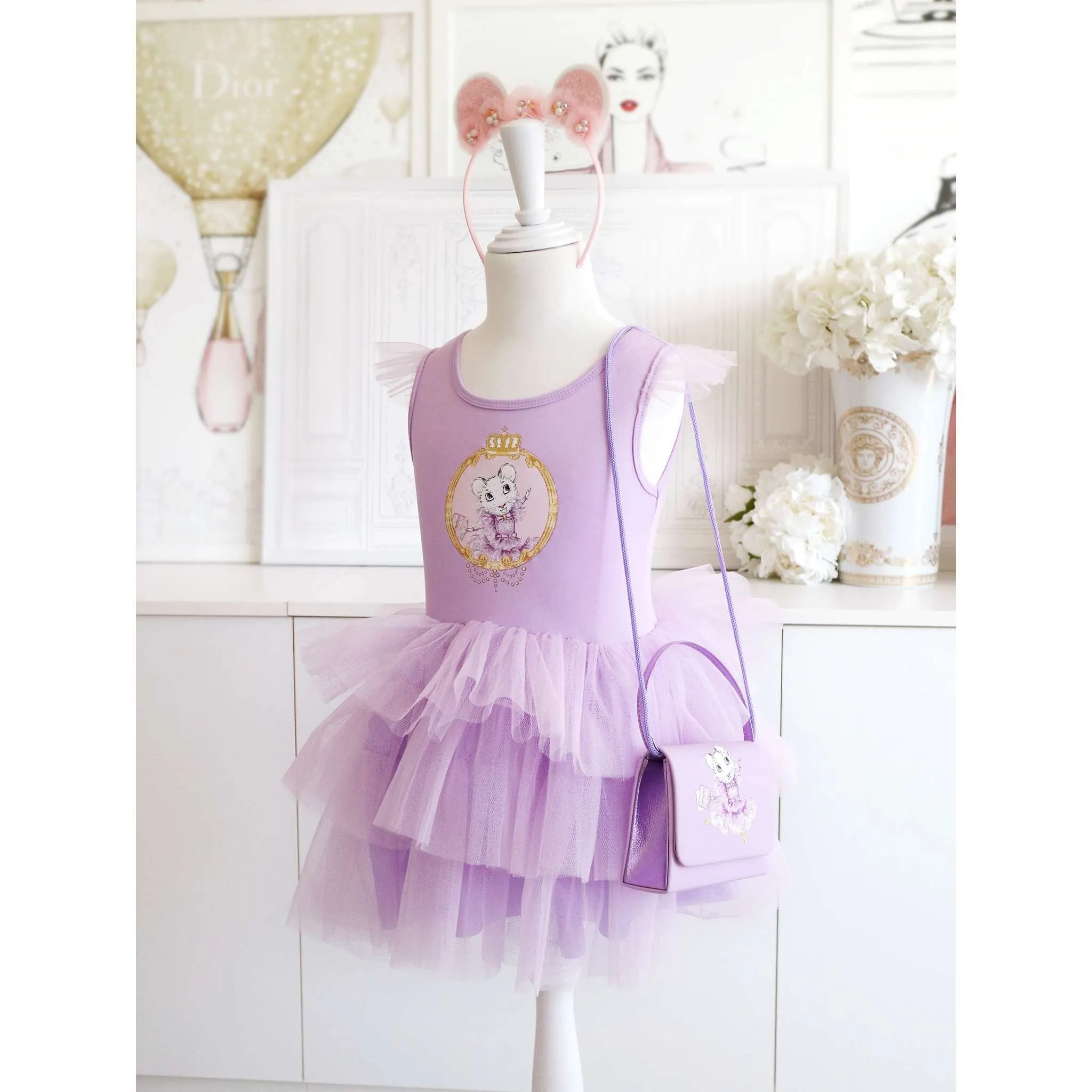 Claris The Secret Crown Fashion Dress in Lilac