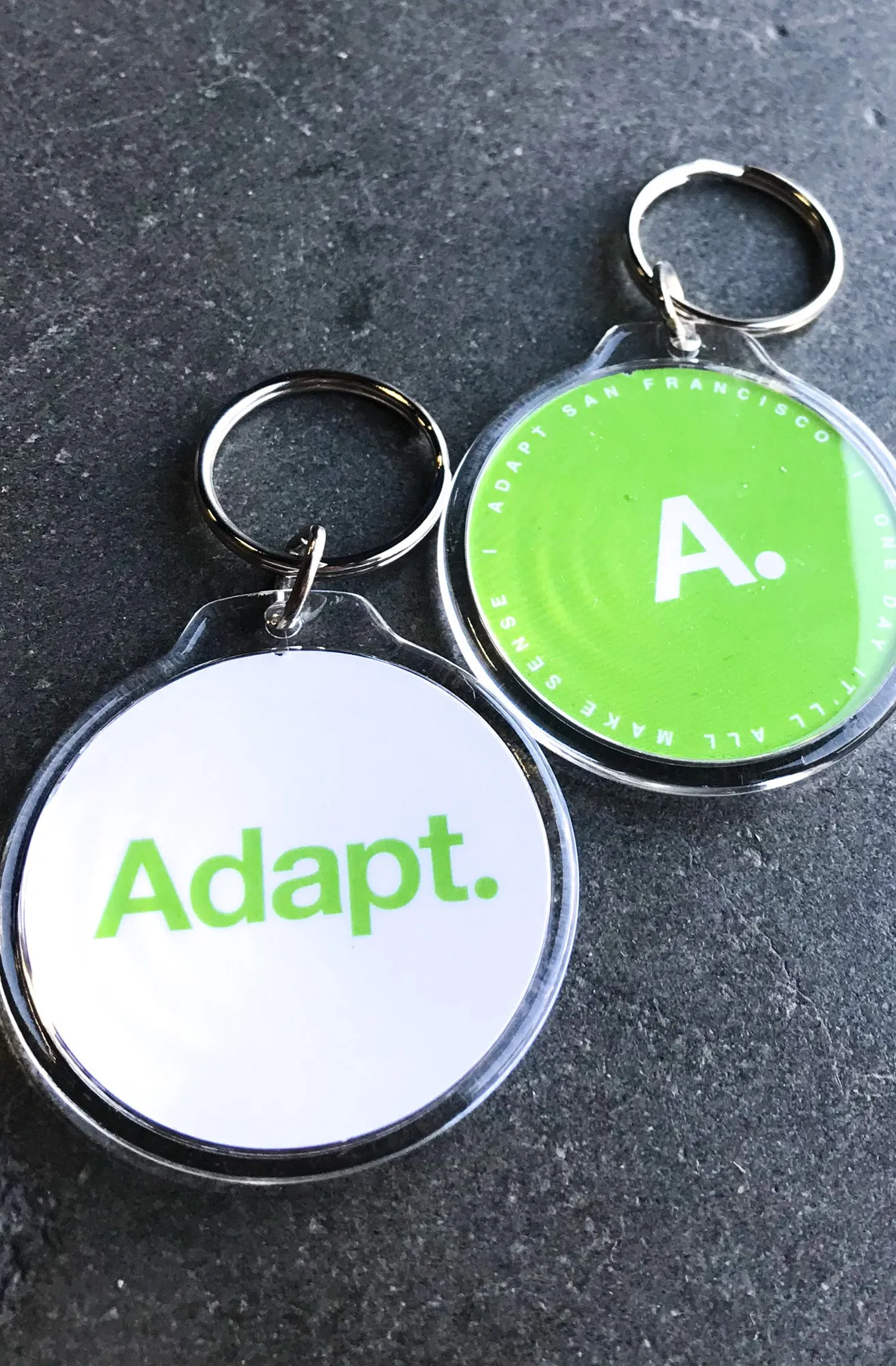 Common Sense (Lime/White Keychain)