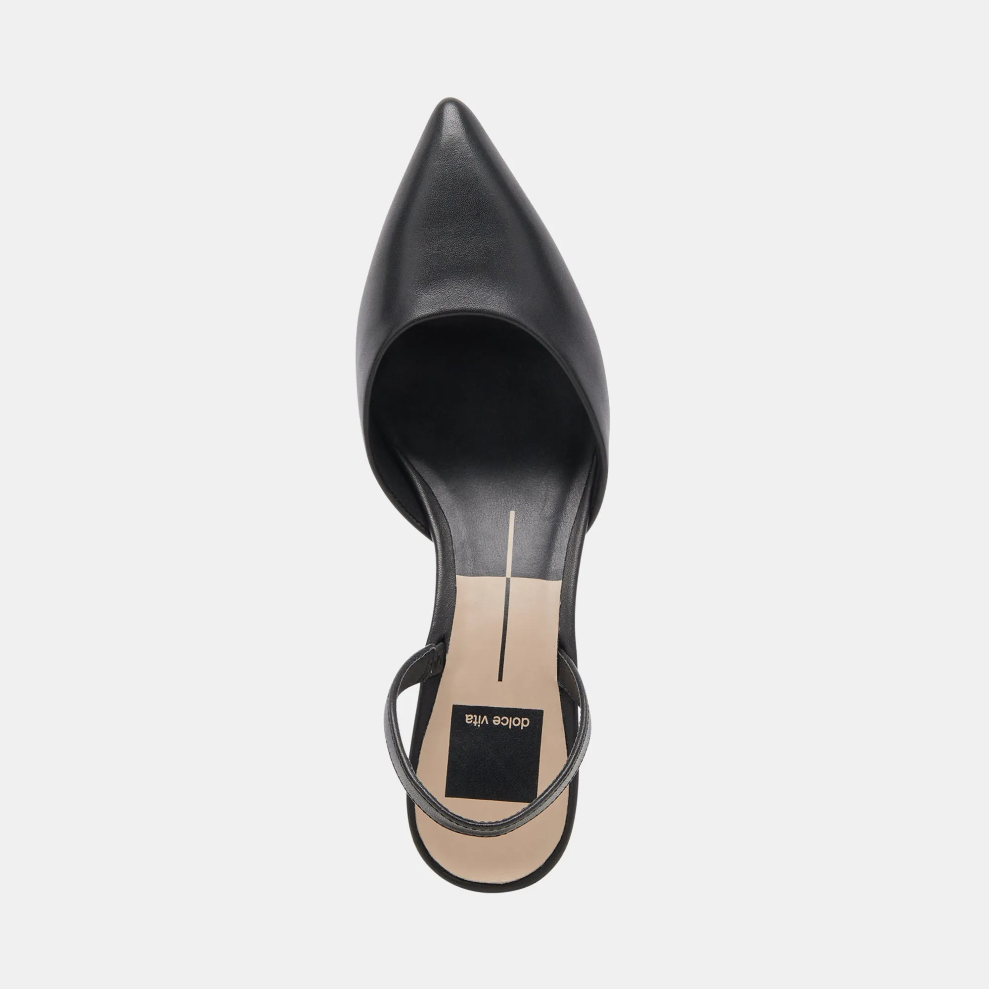 CORSA HEELS BLACK LEATHER