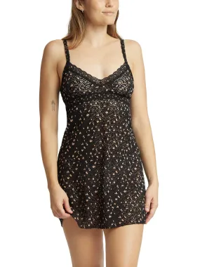 Cross-Dyed Leopard Chemise Black