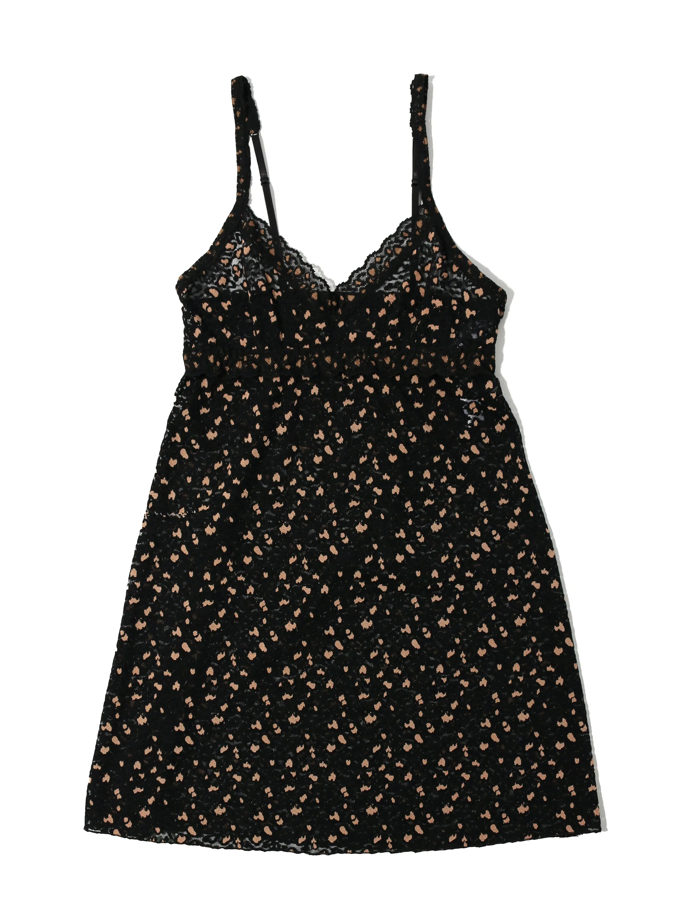 Cross-Dyed Leopard Chemise Black