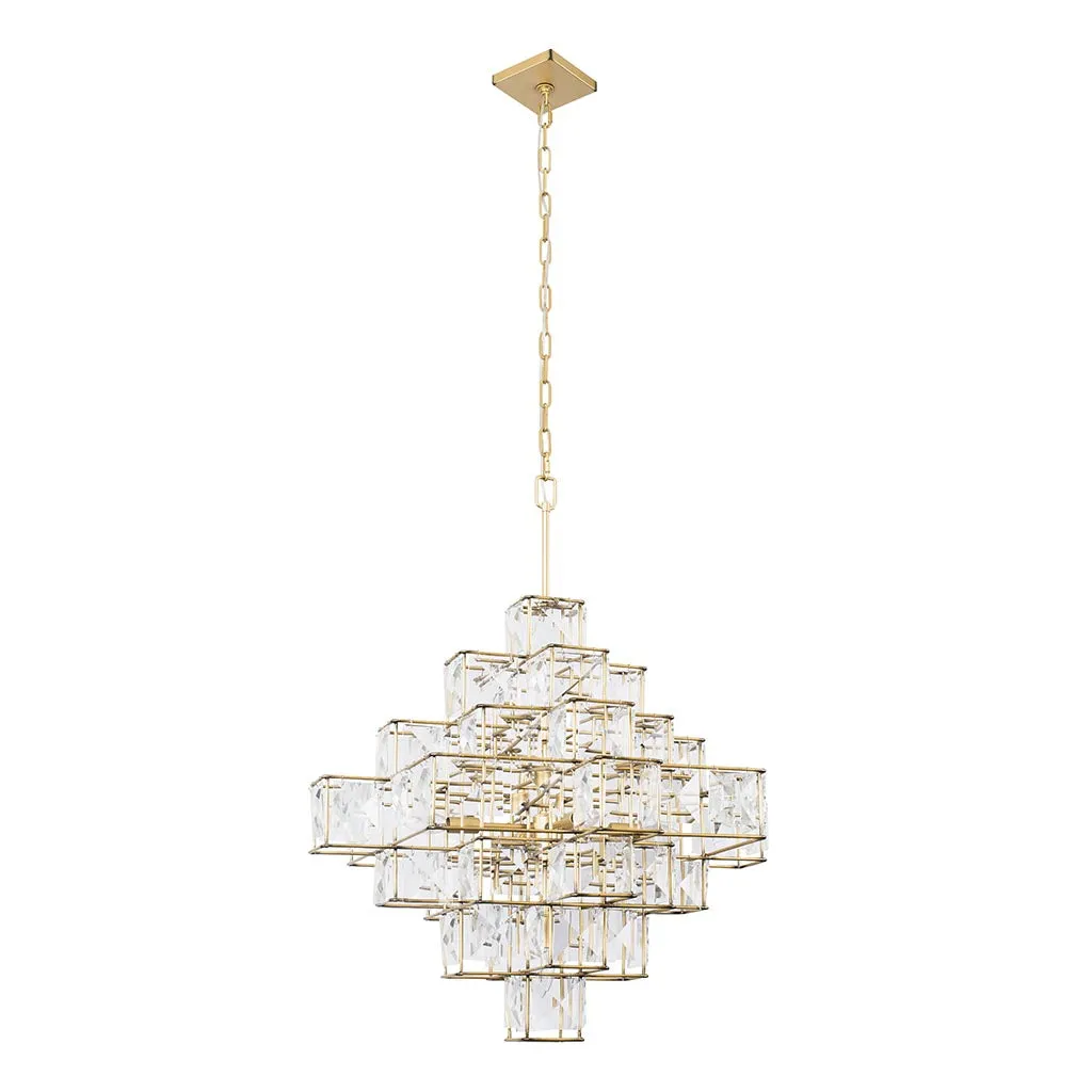 Cubic 329C06CG 6-Light Chandelier - Calypso Gold