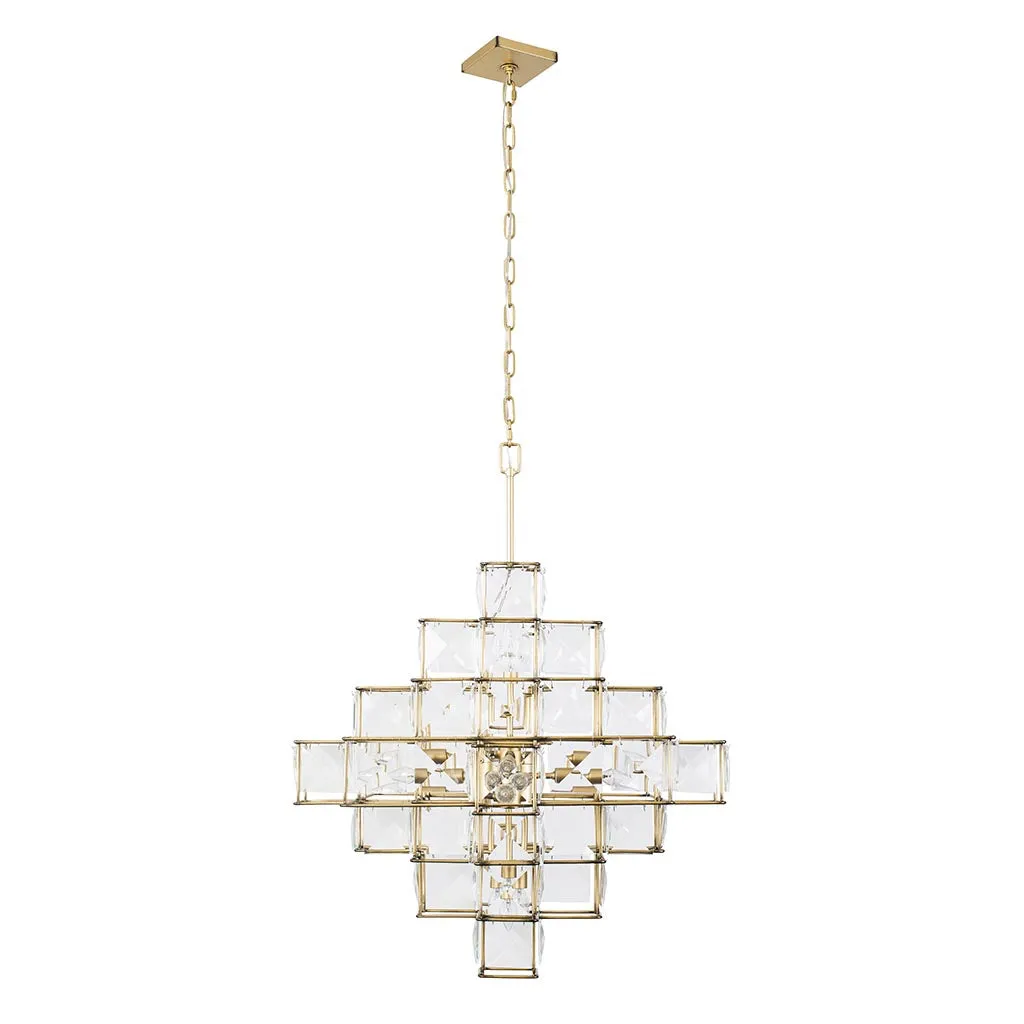 Cubic 329C06CG 6-Light Chandelier - Calypso Gold