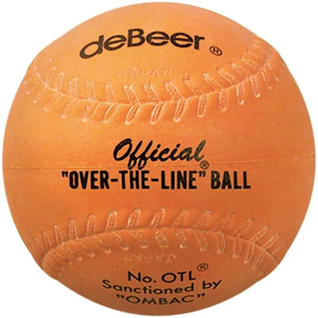 DeBeer Orange Over The Line Rubber 12 Inch Softball: OTL