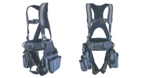 Deluxe™ Fully Padded Safety Harness w/ Tool Bag – Silver