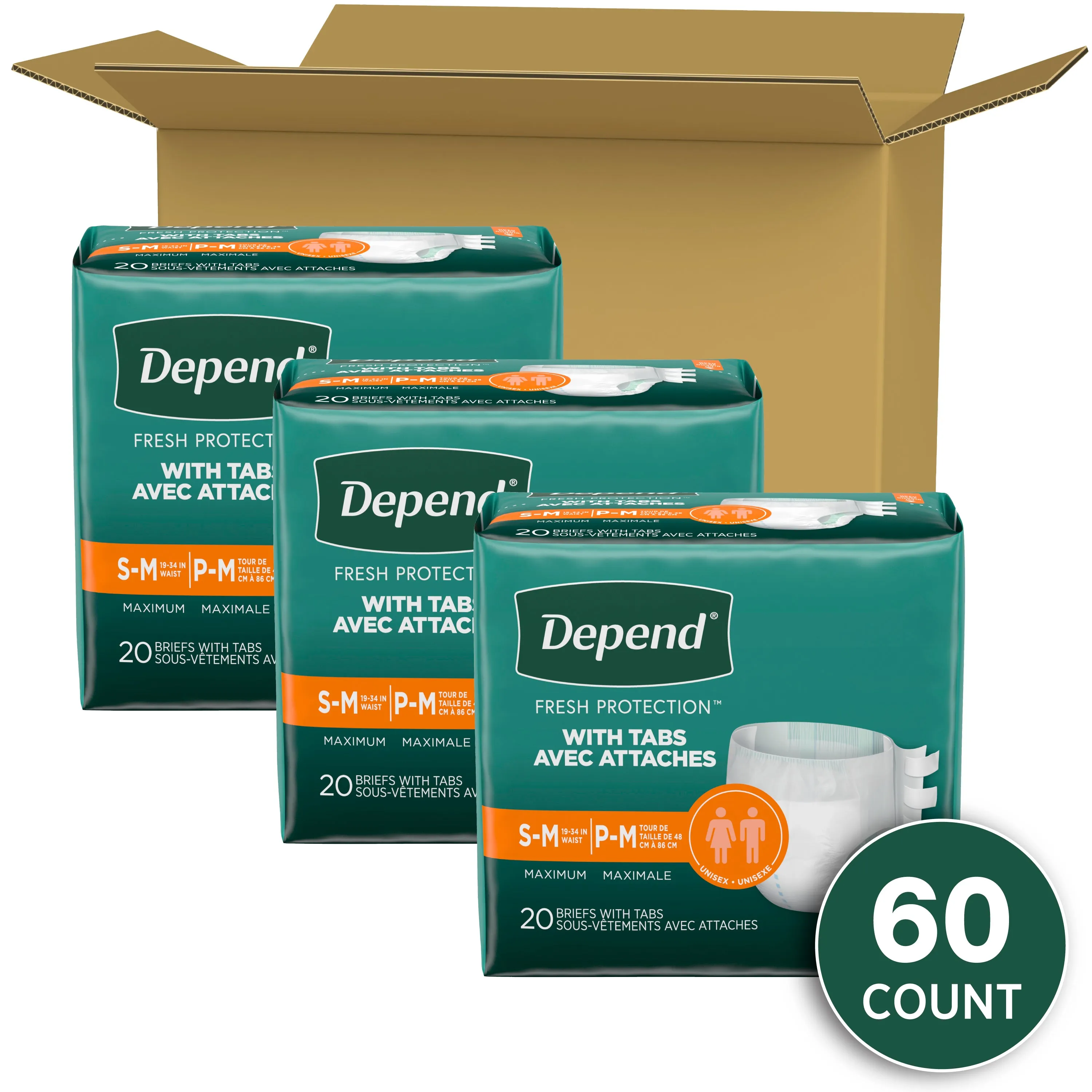 Depend Premium Fresh Protection Briefs