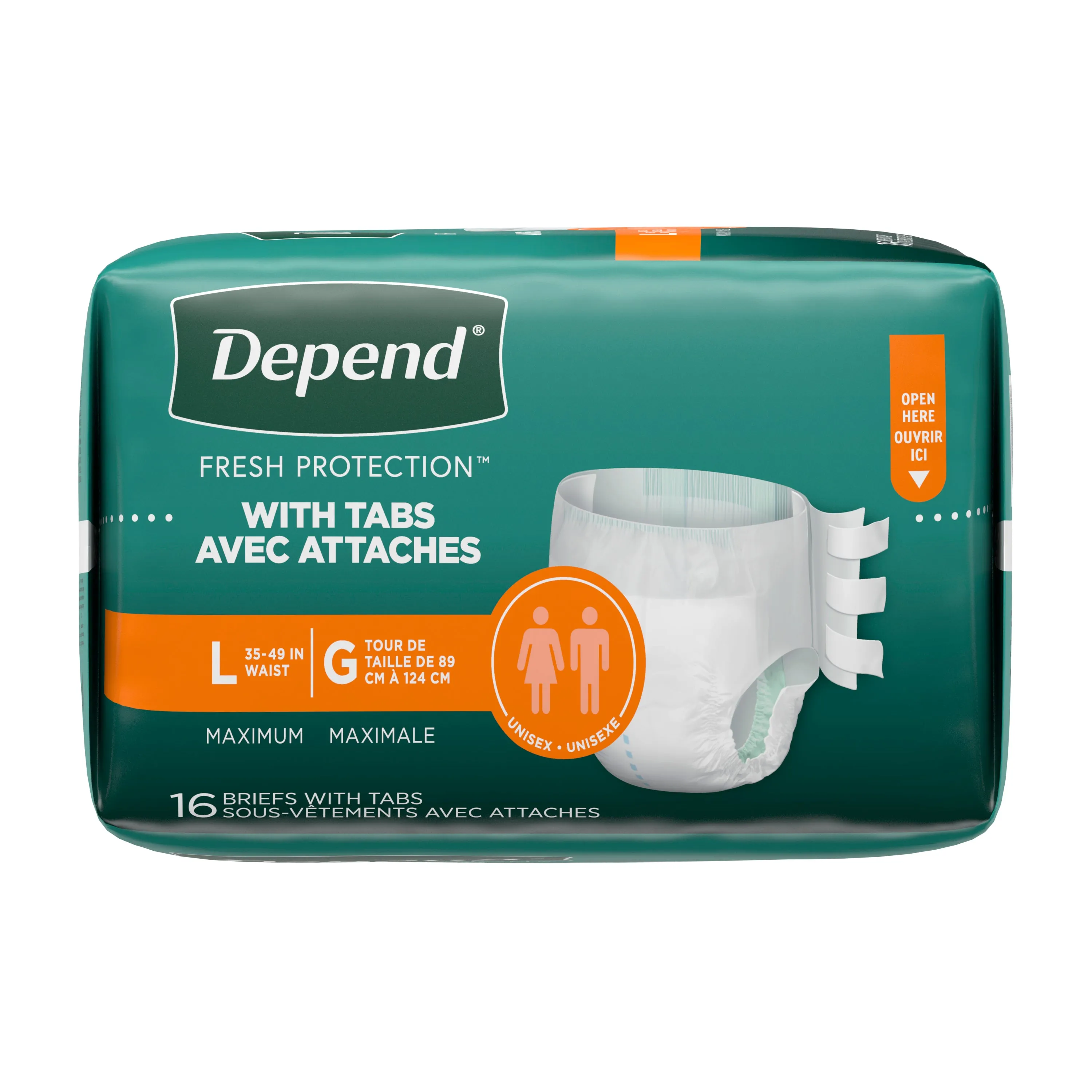 Depend Premium Fresh Protection Briefs