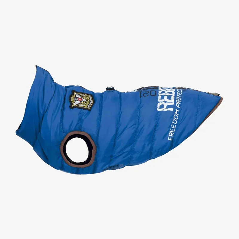 Dog Coat With Harness Blue