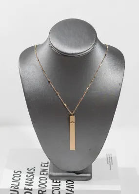 Double Bar Long Necklace