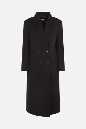 double-breasted wool coat