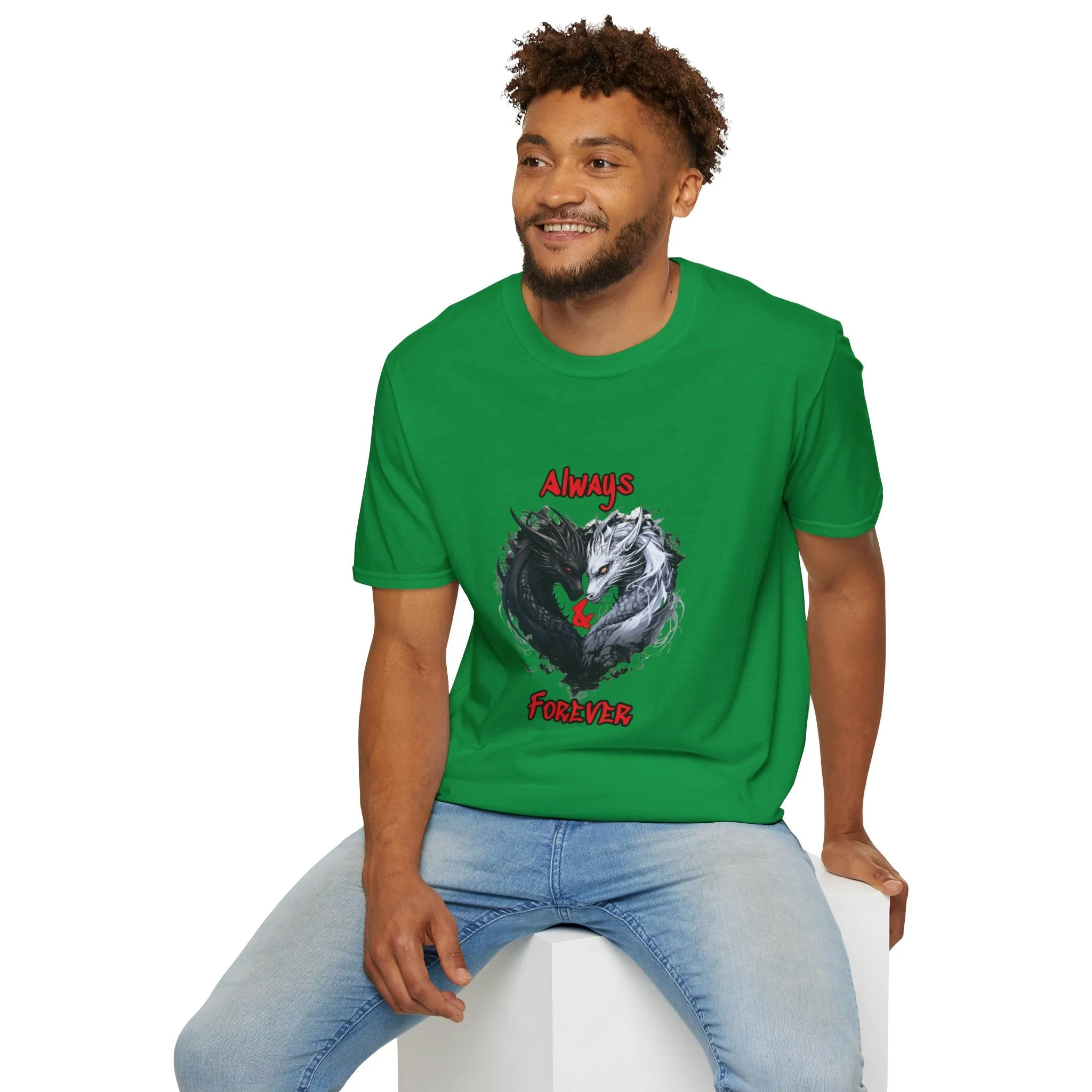 Dragon Couple Unisex Softstyle T-Shirt