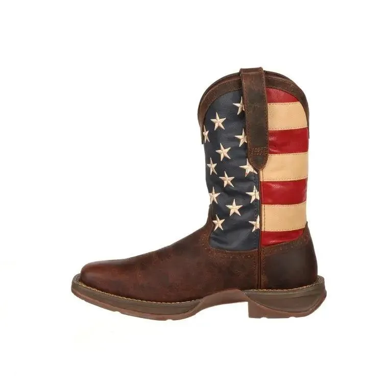 DURANGO REBEL PATRIOTIC PULL-ON WESTERN FLAG BOOT DB5554