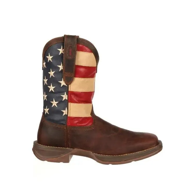 DURANGO REBEL PATRIOTIC PULL-ON WESTERN FLAG BOOT DB5554