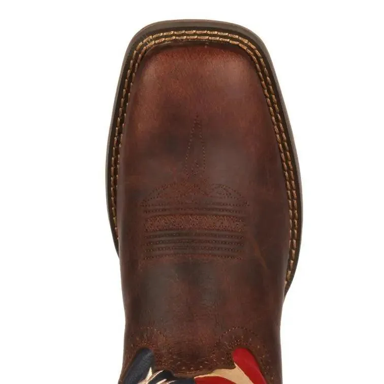 DURANGO REBEL PATRIOTIC PULL-ON WESTERN FLAG BOOT DB5554