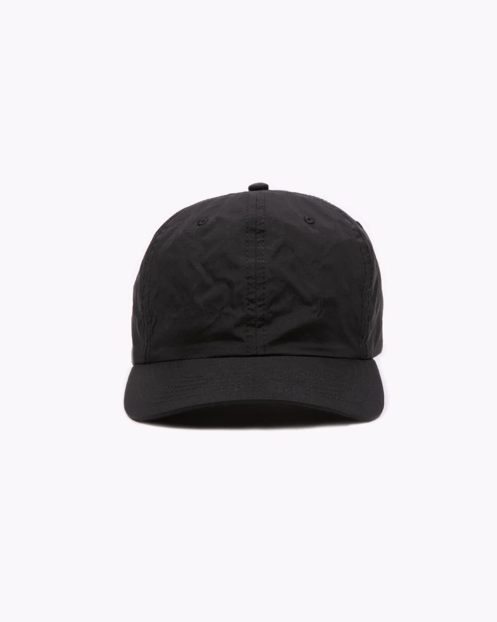 Dyed Nylon Ball Cap - Black