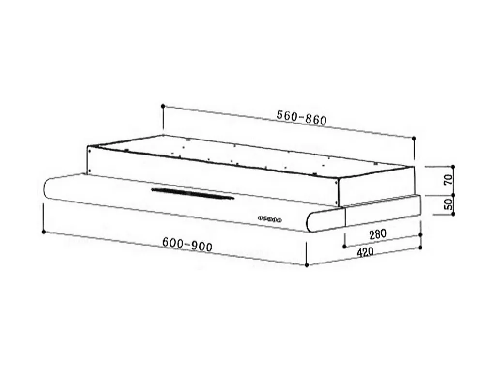 ELBA 60cm Dual Motor Cooker Hood (EBCH201/60HMSS)