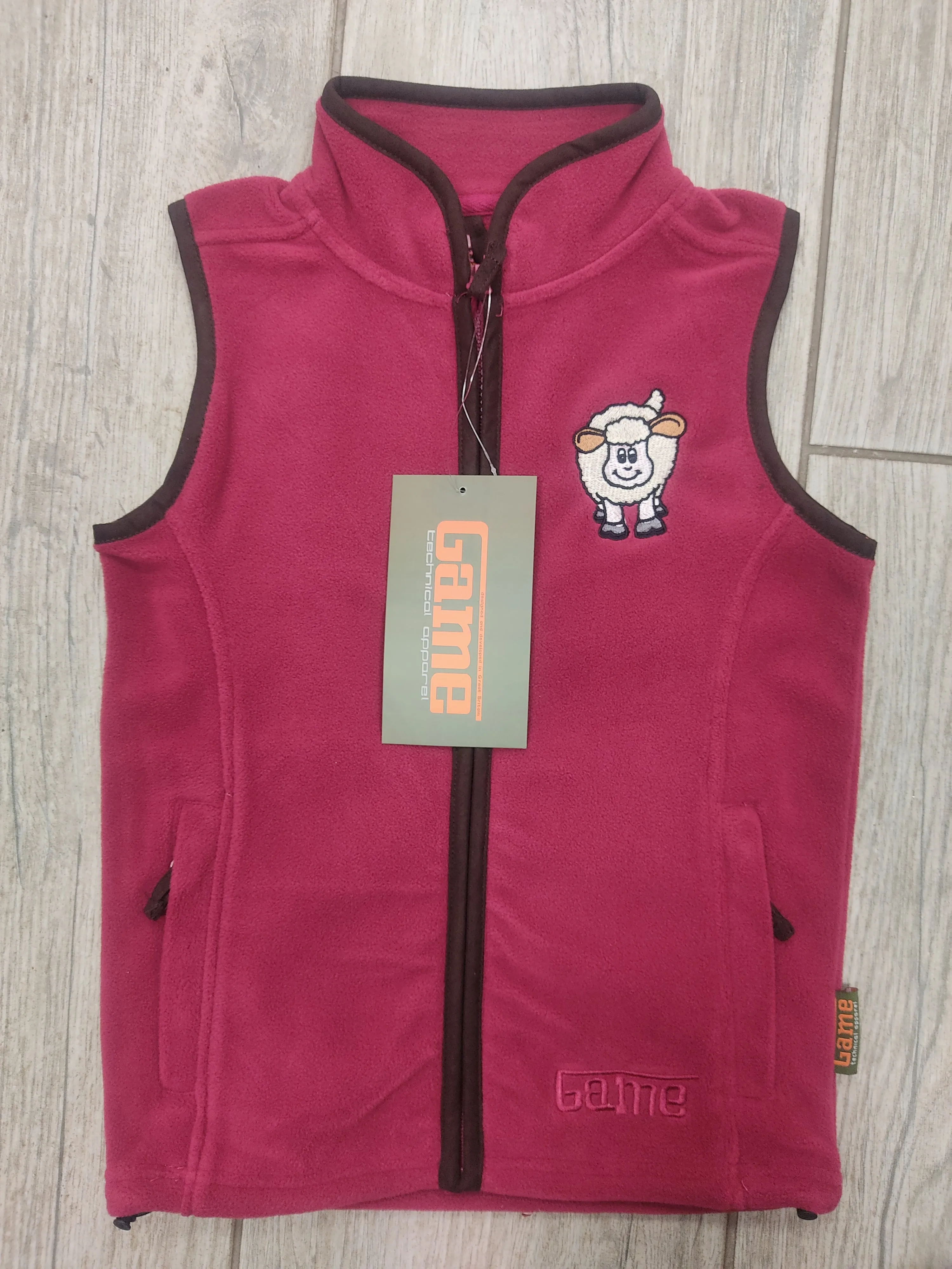 EMBROIDERED GILET- ROSE