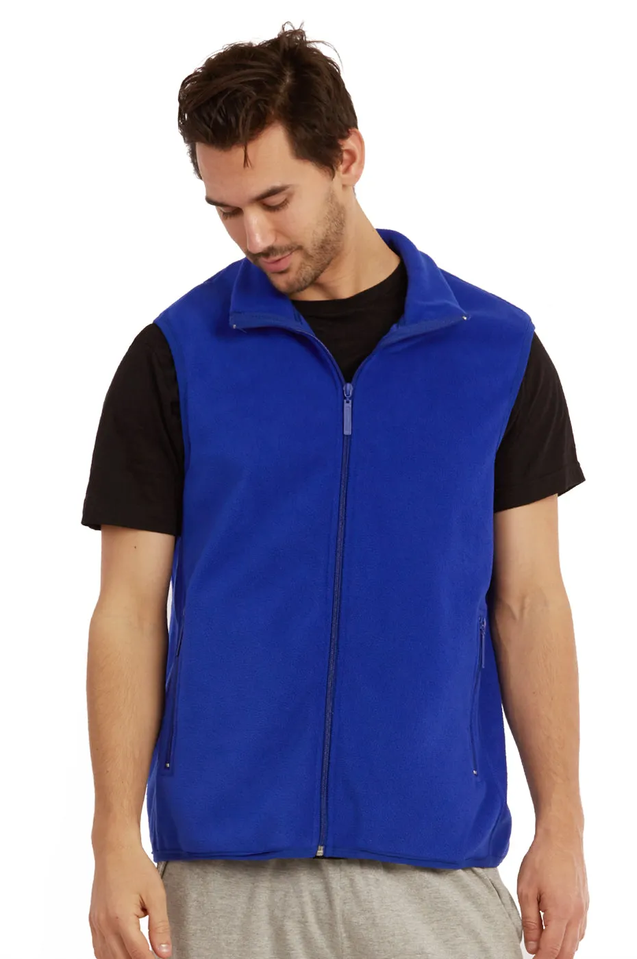 ET TU MEN'S POLAR FLEECE VEST (PF1500E_R.BLUE)