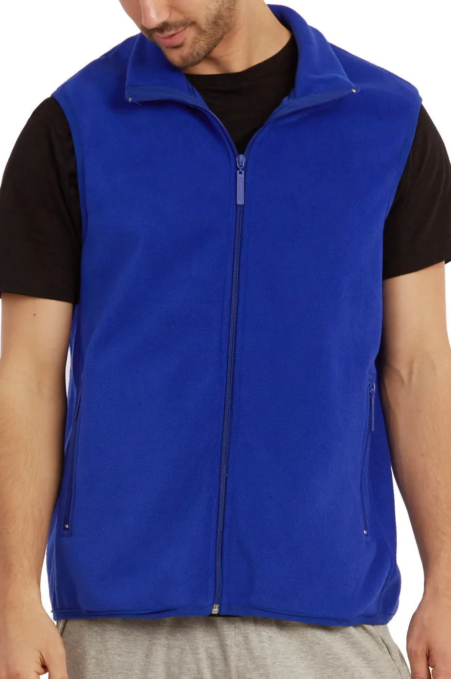 ET TU MEN'S POLAR FLEECE VEST (PF1500E_R.BLUE)