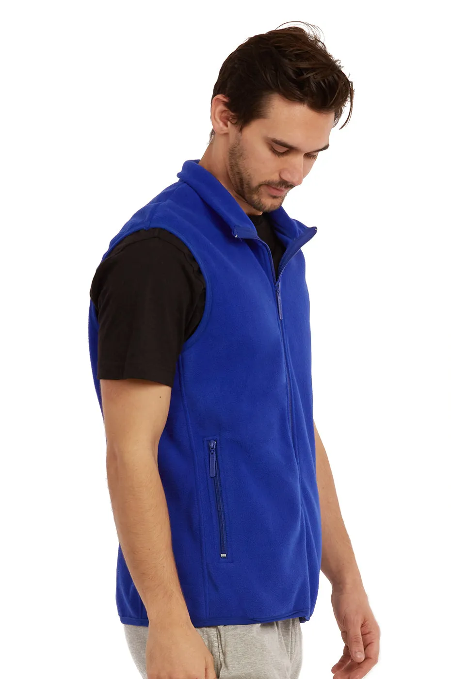 ET TU MEN'S POLAR FLEECE VEST (PF1500E_R.BLUE)