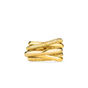 Eternity Five Band Highway Ring in 18K