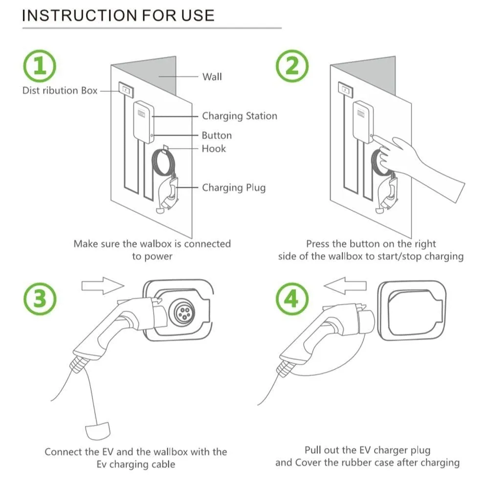 EV Charger 16A 3 Phase Electric Vehicle Charging Station EVSE Wallbox with Type 2 Cable IEC 62196-2 for Audi for Mercedes-Benz