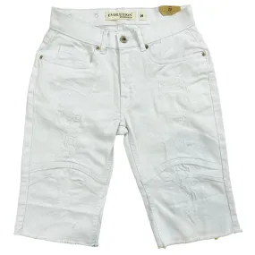 Evolution Denim Shorts (White) 22502A