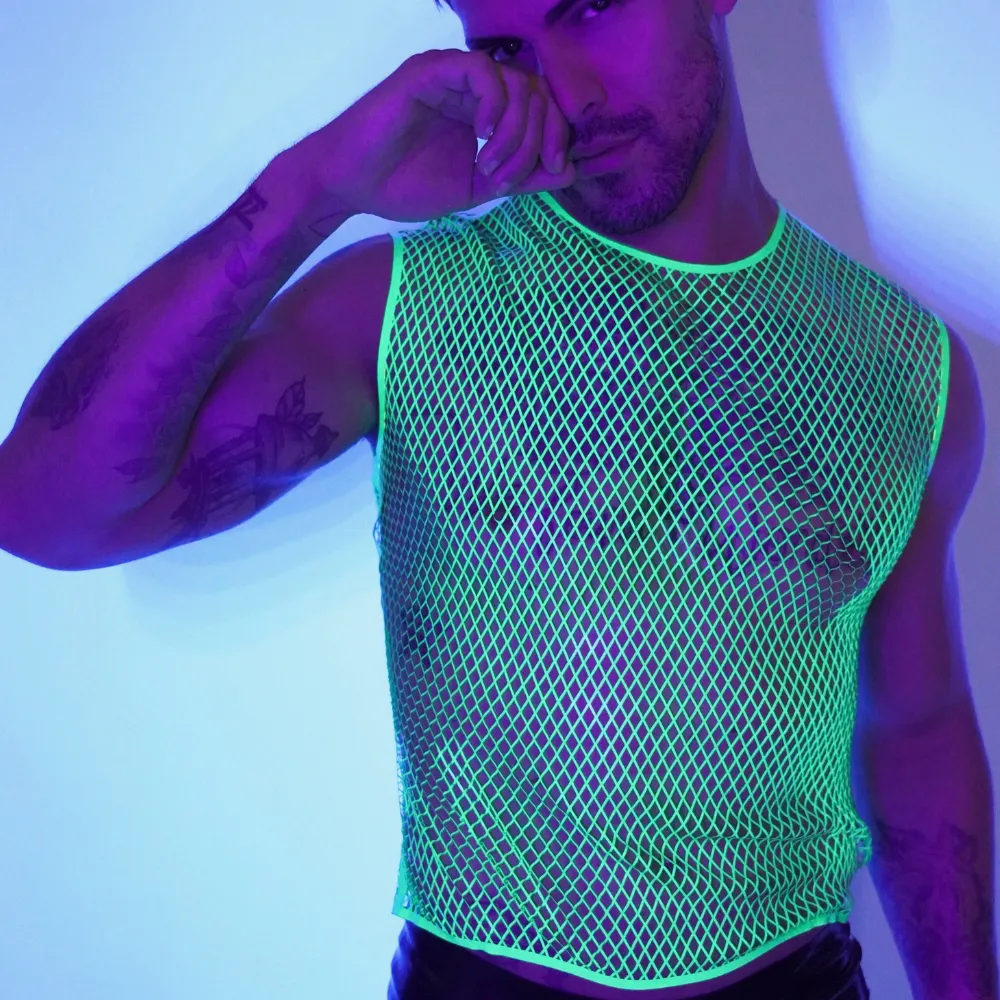 Fishnet Muscle T READY TO SHIP