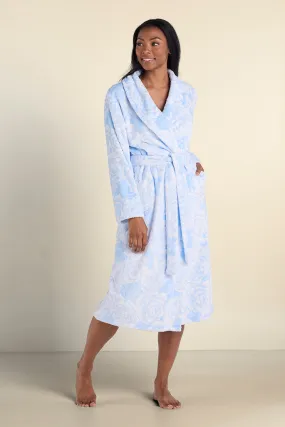 Fleece Long Wrap Robe