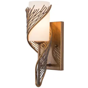 Flow 240K01HO 1-Light Wall Sconce - Hammered Ore