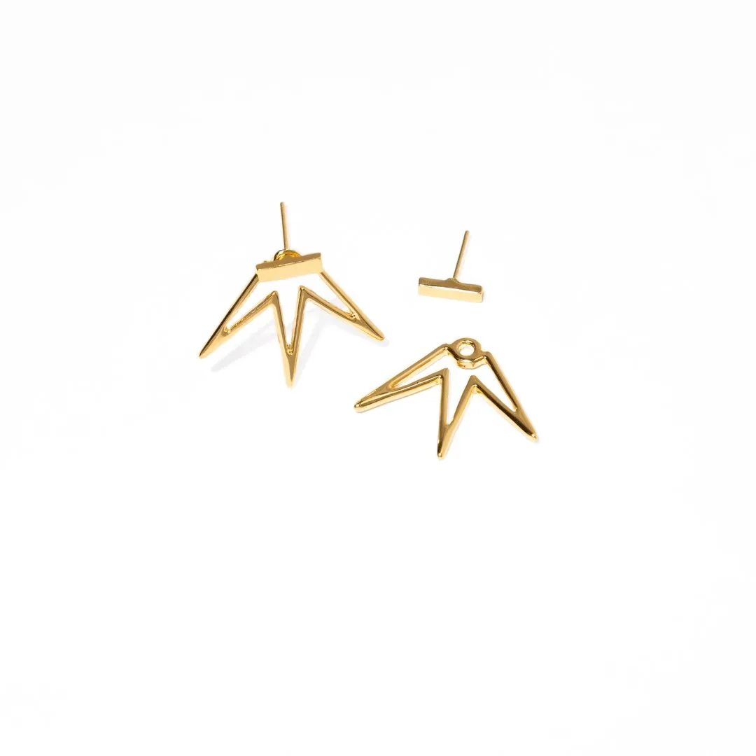 FLOWER SPIKE EARRINGS