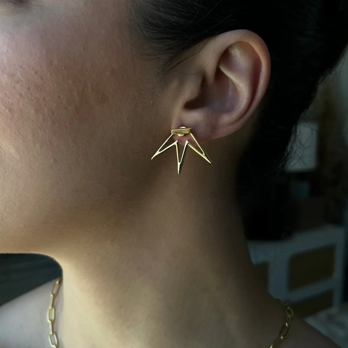 FLOWER SPIKE EARRINGS