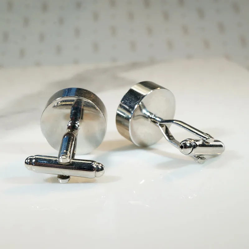 Funky 1970s Compass Cufflinks