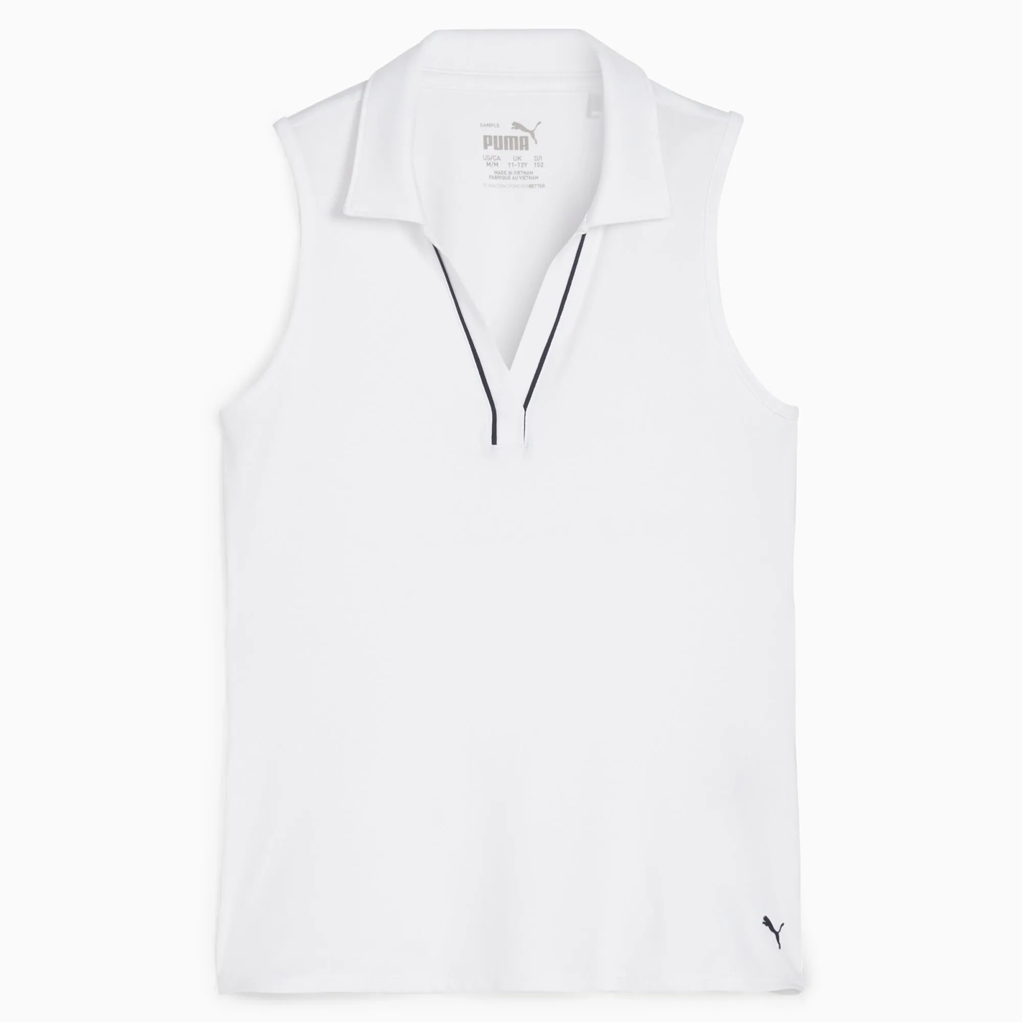 Girl's CLOUDSPUN Piped Sleeveless Golf Polo