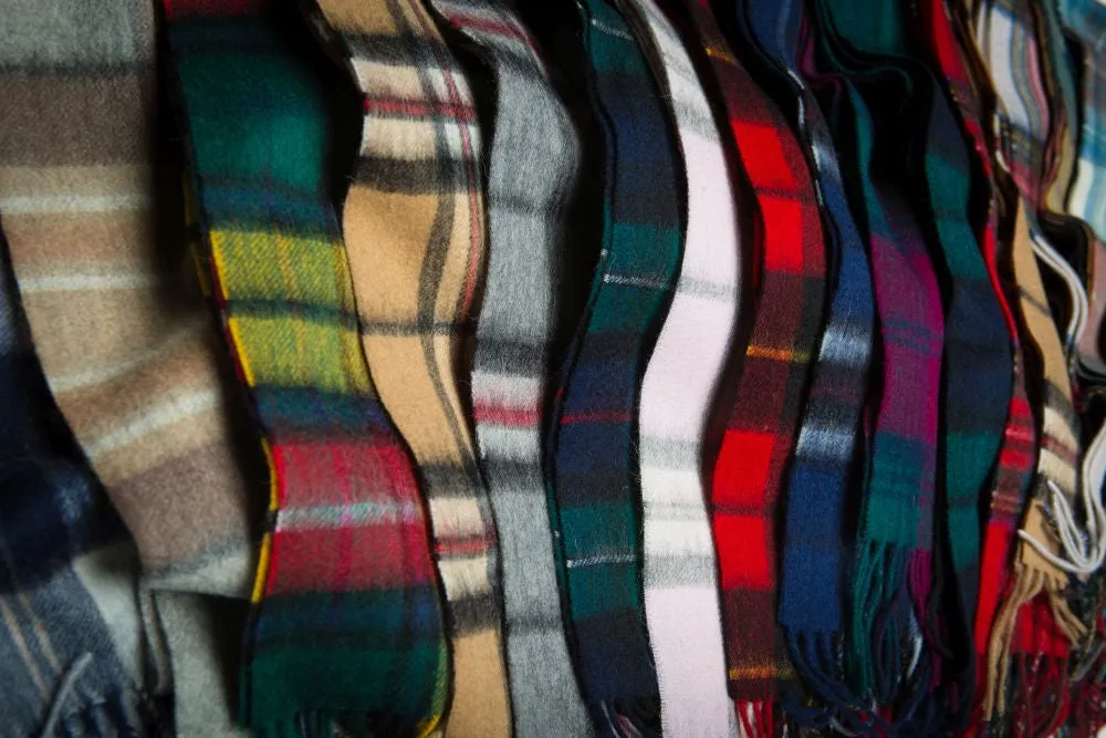 Glenmore 100% Lambswool Tartan Scarf - Buchanan Modern