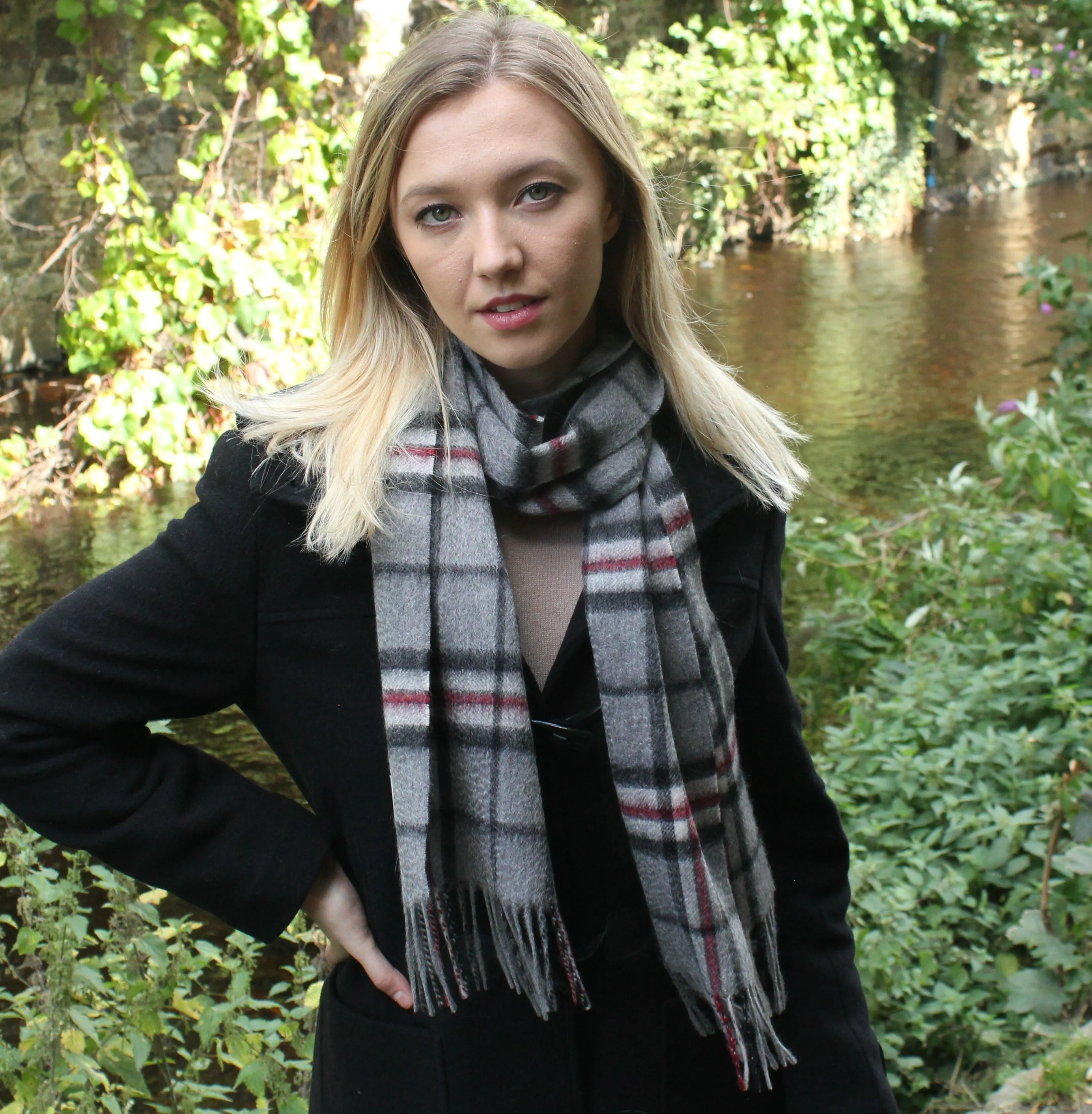 Glenmore 100% Lambswool Tartan Scarf - Buchanan Modern