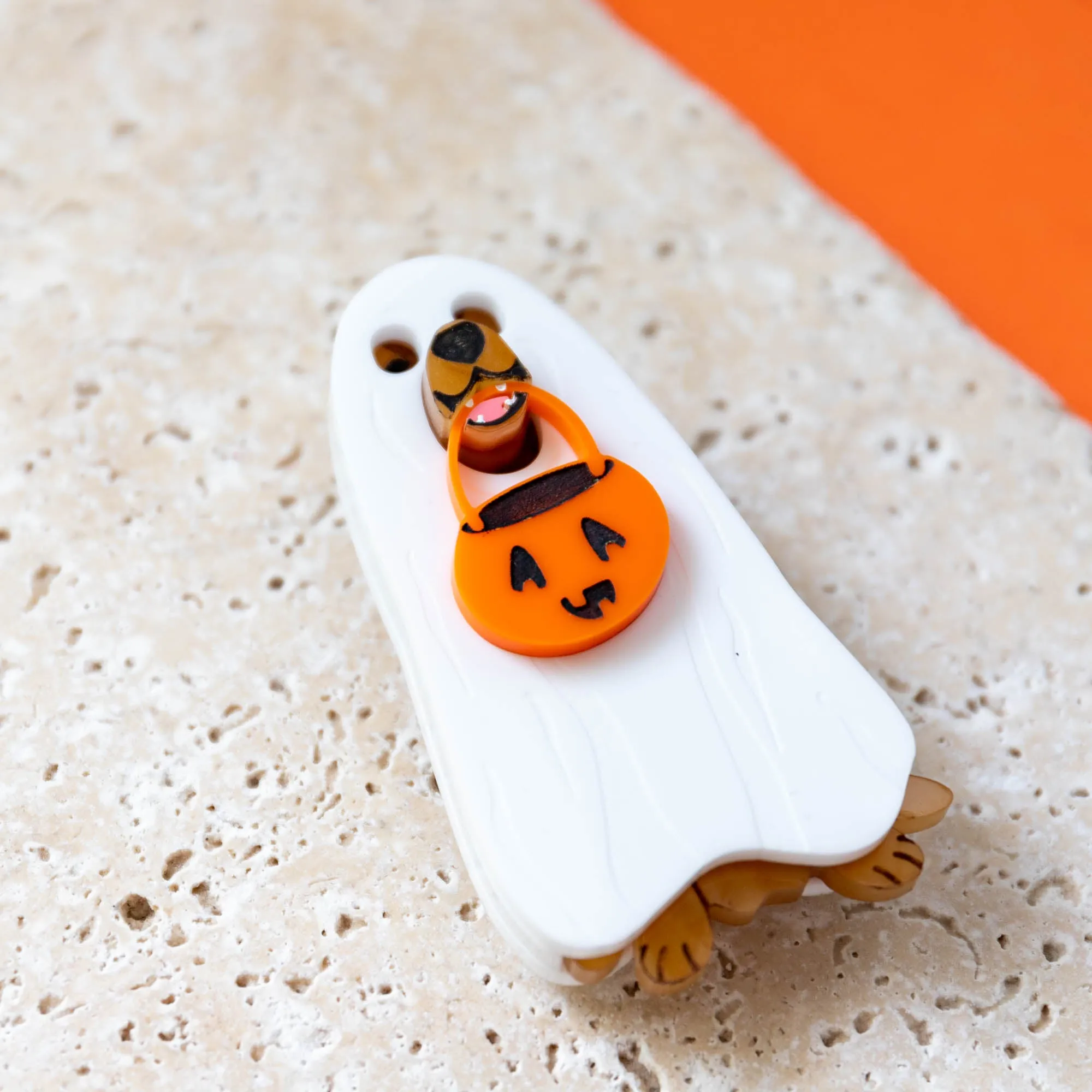 Golden Retriever Ghost Costume Brooch