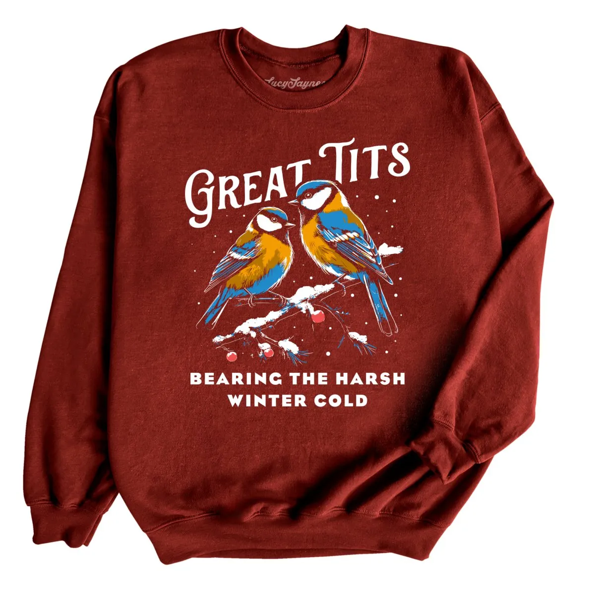 Great Tits Winter Cold Sweatshirt