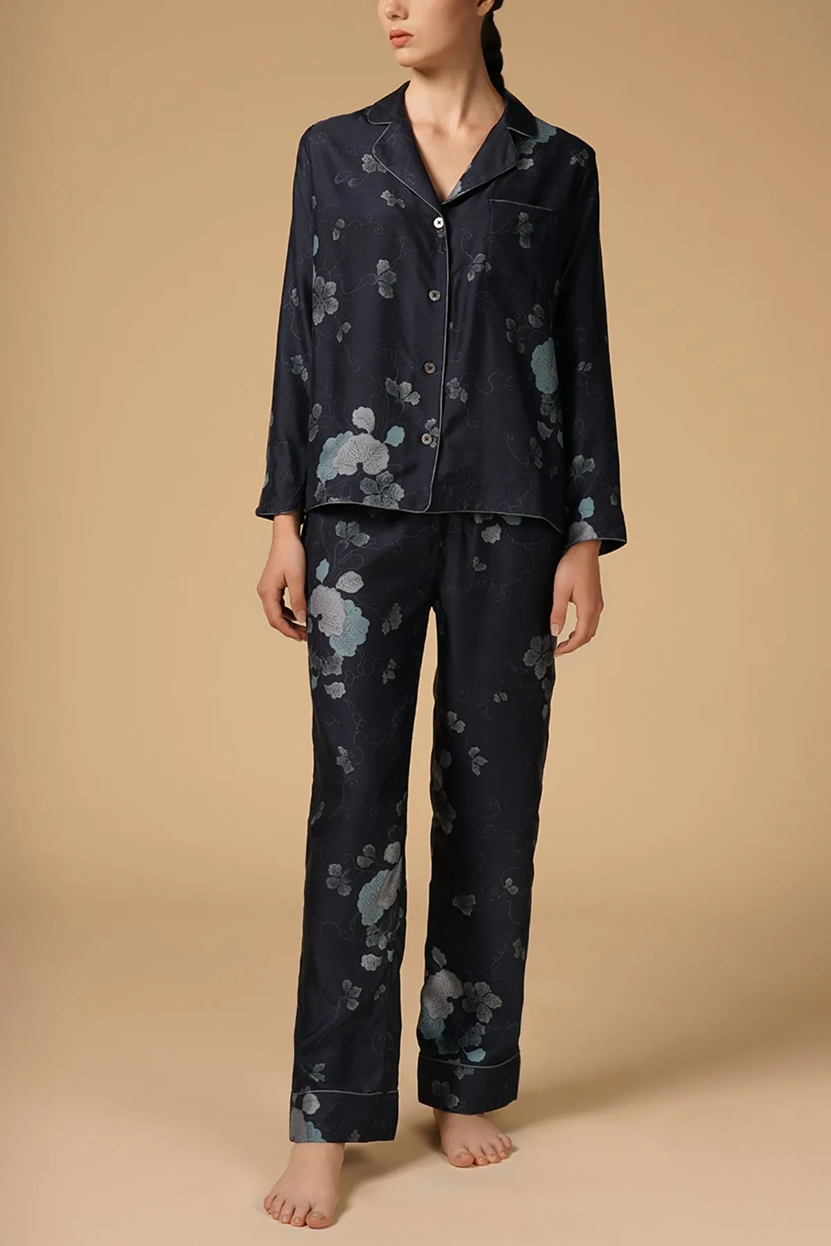 INES SILK TWILL PYJAMA SET