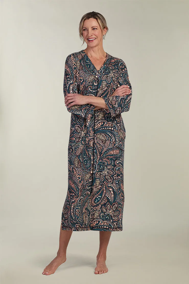 Interlock Knit Long Robe