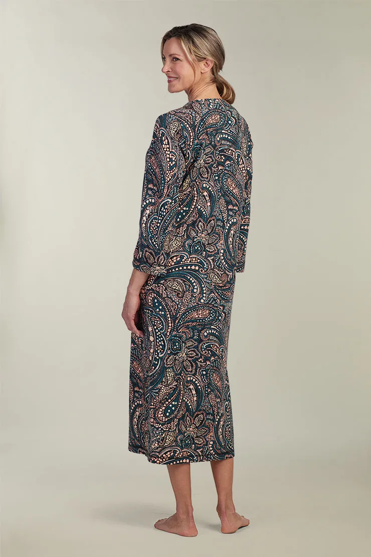 Interlock Knit Long Robe