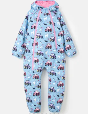 Jamie Puddle Suit- Sky Farm Print