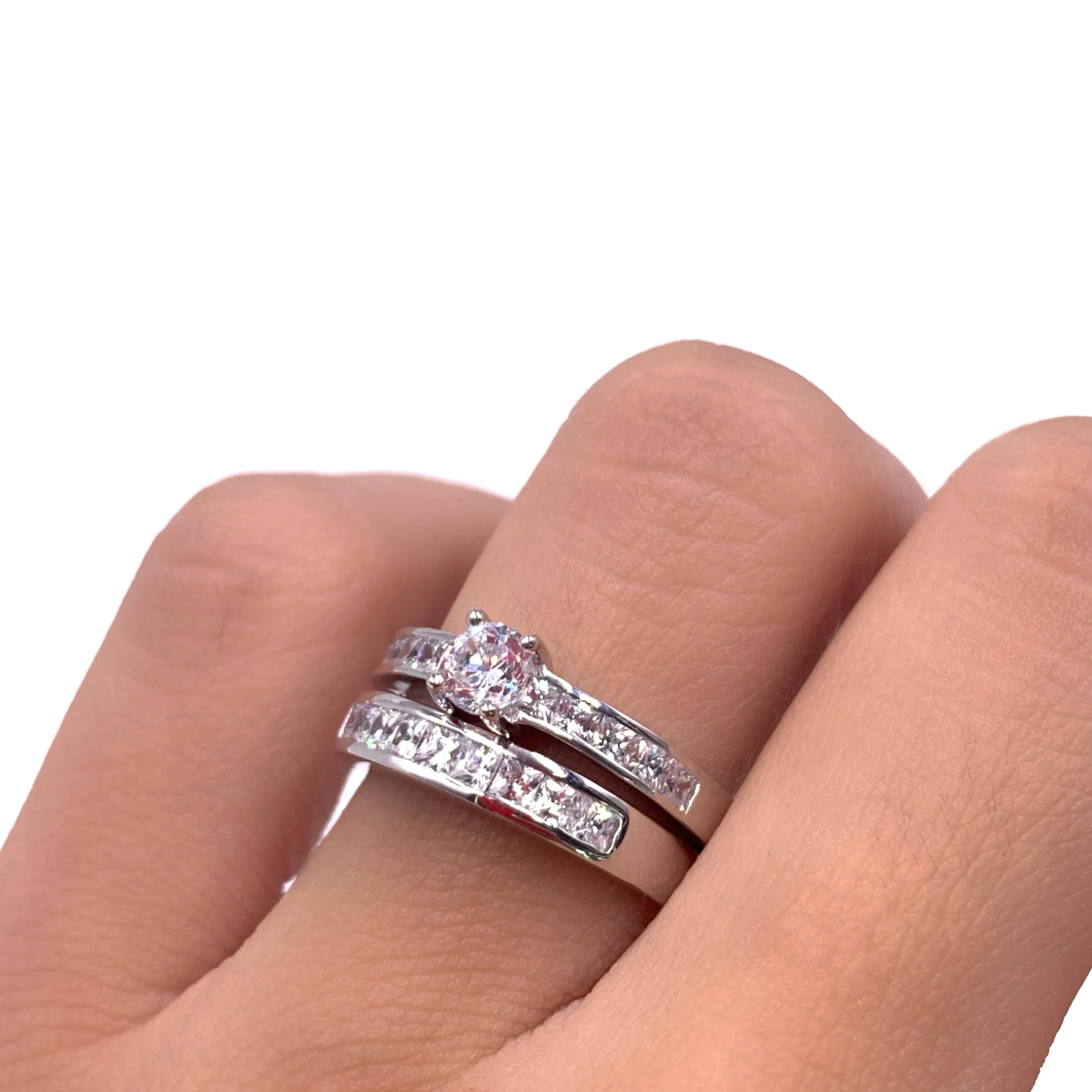 Juego anillos de boda para dama Talla 61/2