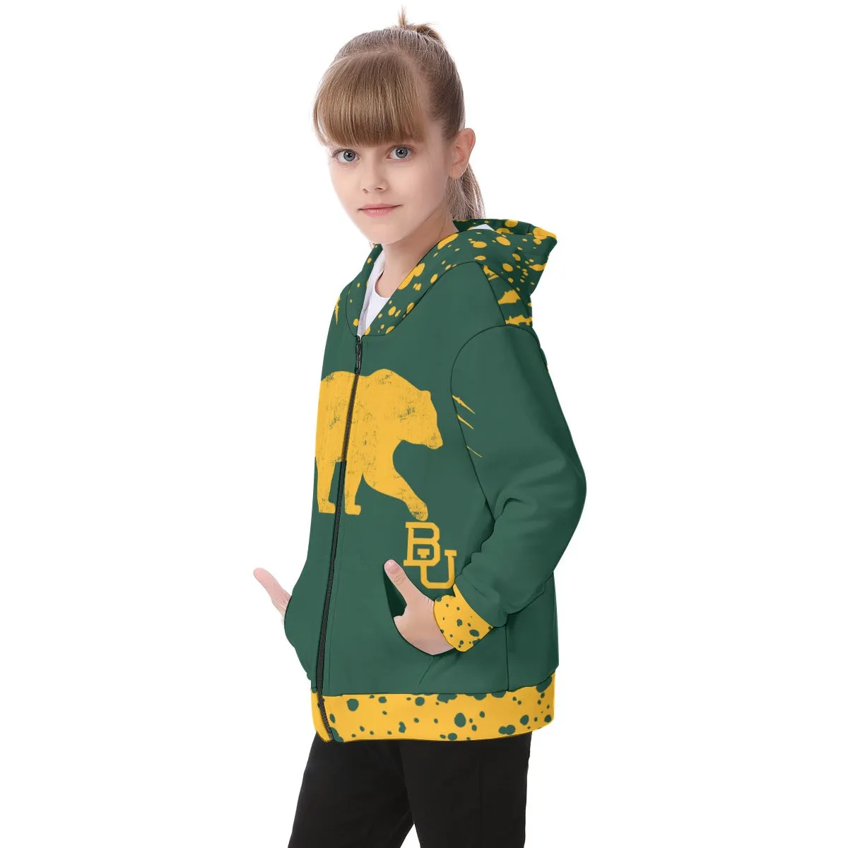 Kids Baylor Fleece Zip-up Hoodie