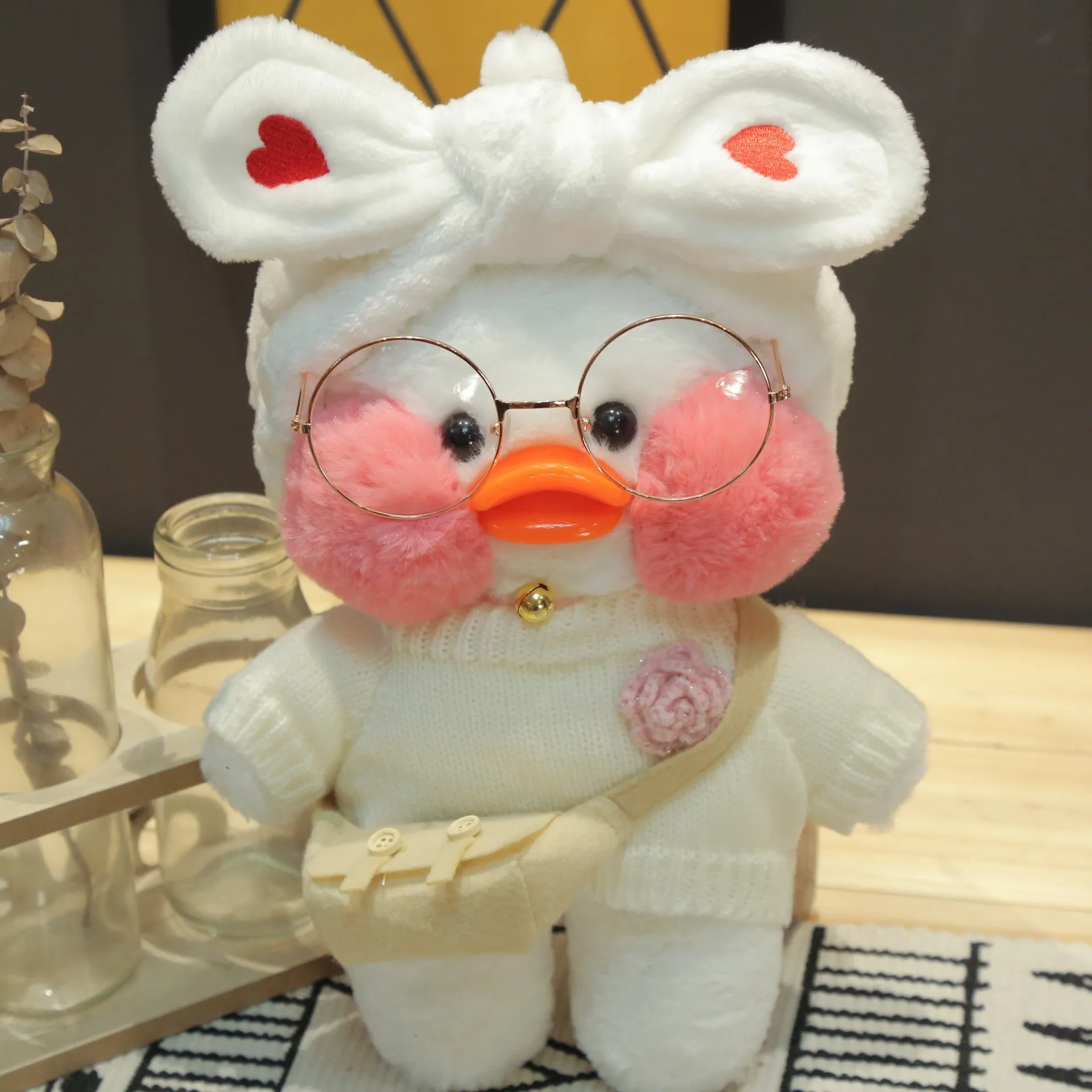 Lalafanfan Cafe Duck Plush Stuffed Toy