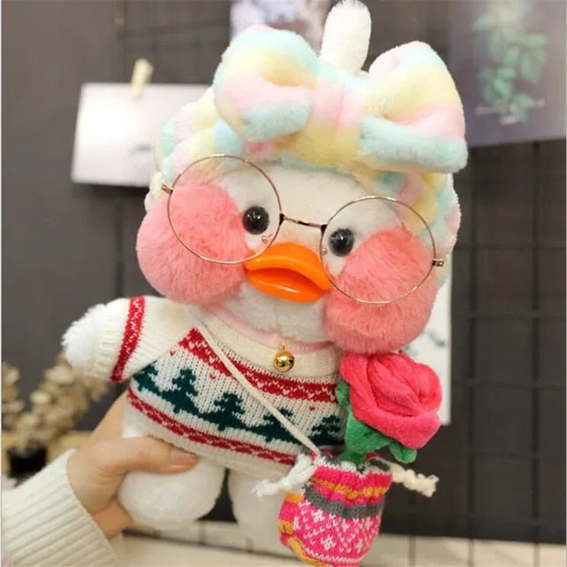 Lalafanfan Cafe Duck Plush Stuffed Toy