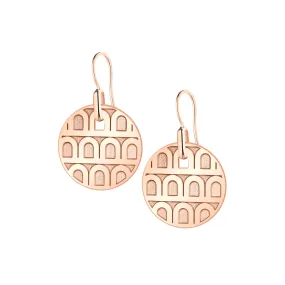 L'Arc de DAVIDOR Pendant Earring PM, 18k Rose Gold with Satin Finish