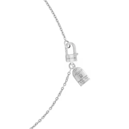 L'Arc de DAVIDOR Pendant GM, 18k White Gold with Satin Finish and Palais Diamonds