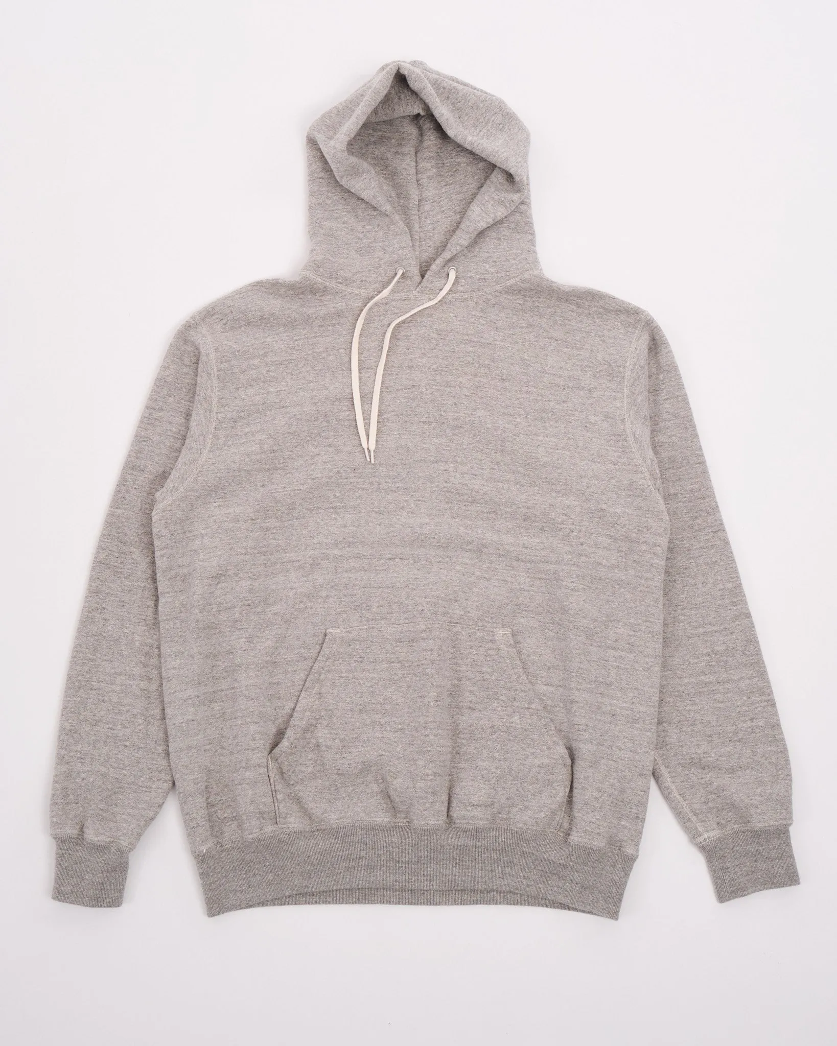 LOOP WHEEL HOODED SWEATSHIRT HEATHER GRAY