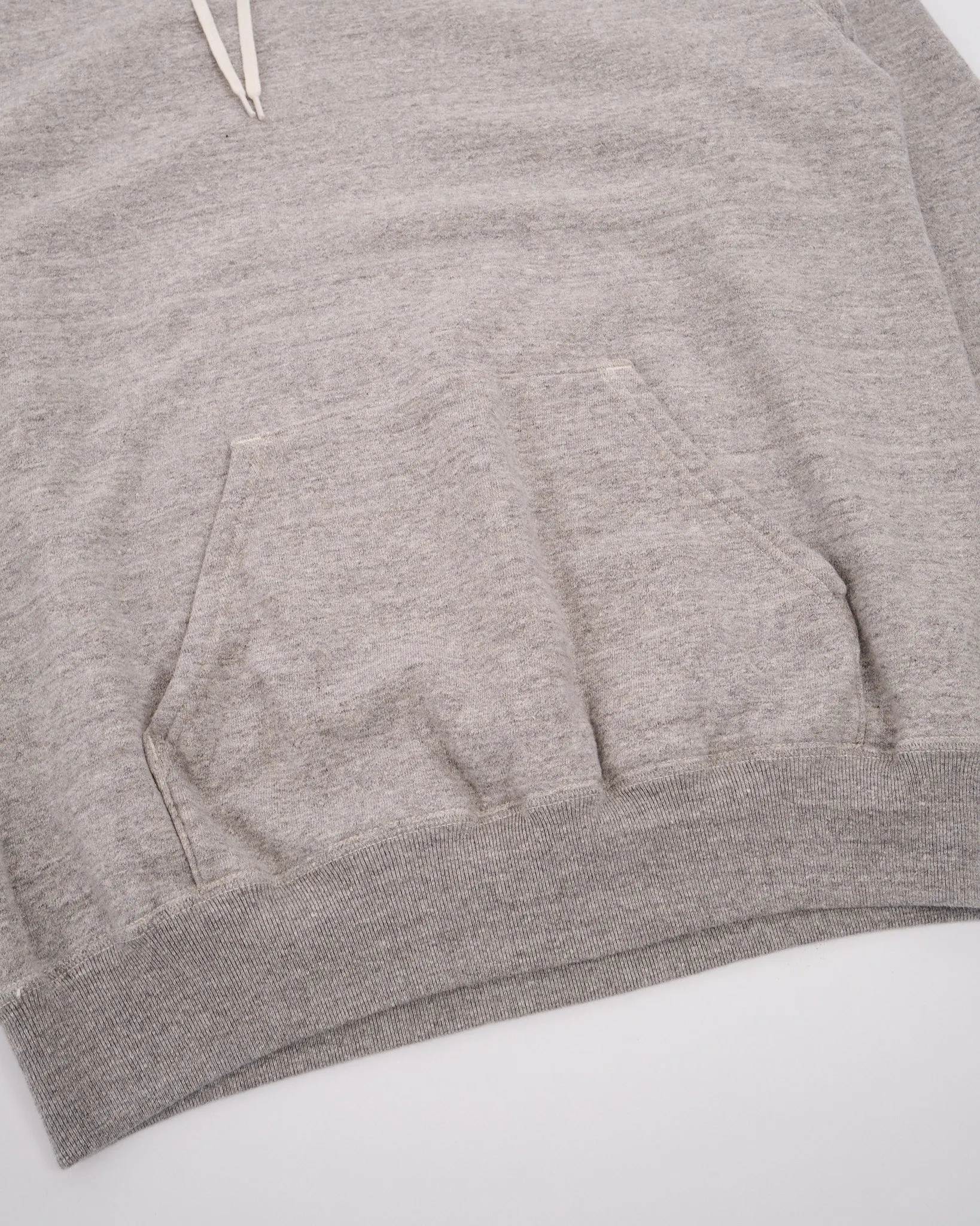 LOOP WHEEL HOODED SWEATSHIRT HEATHER GRAY